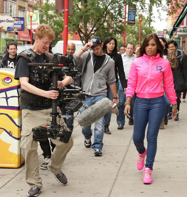 Eve filming new ad campaign & minidocumentary for Reebok & Complex Magazine in Philly recently